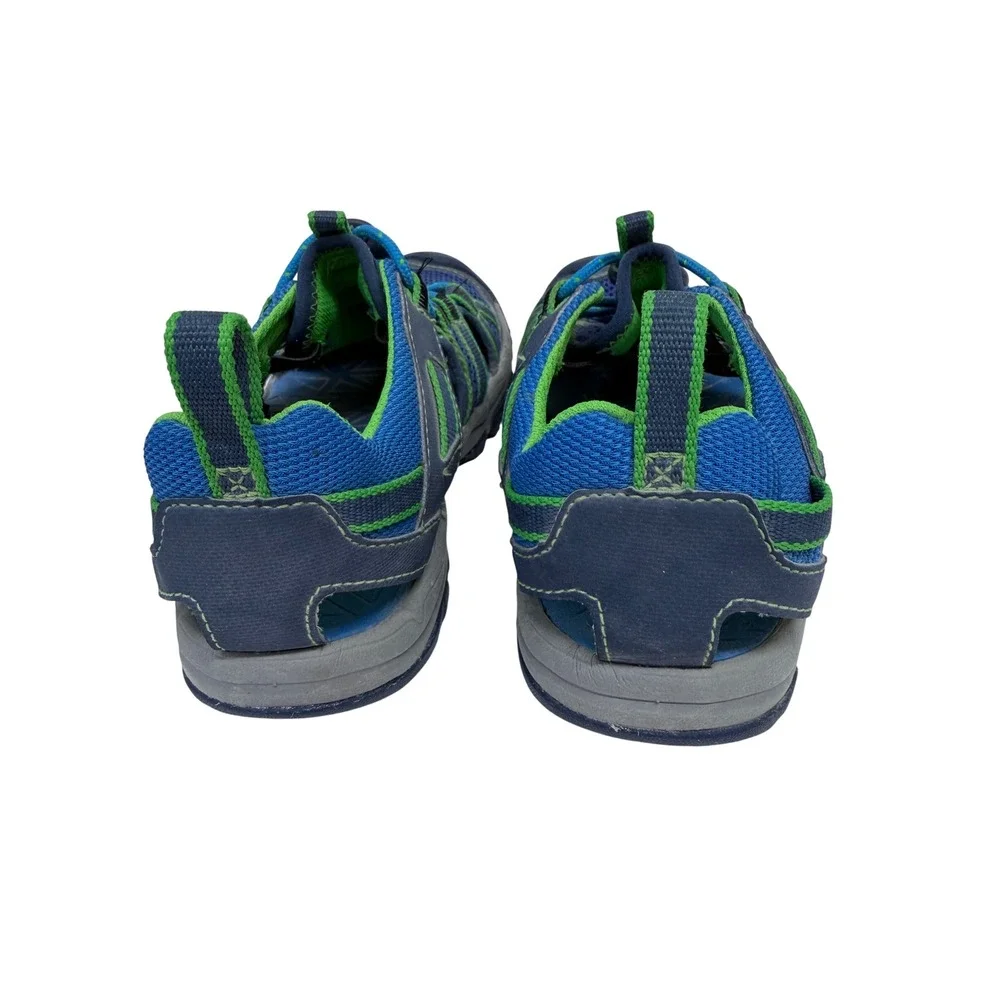 Teva Manatee‎ Sandals Kids Size 12 Blue Green Excellent Closed Toe Water Shoes